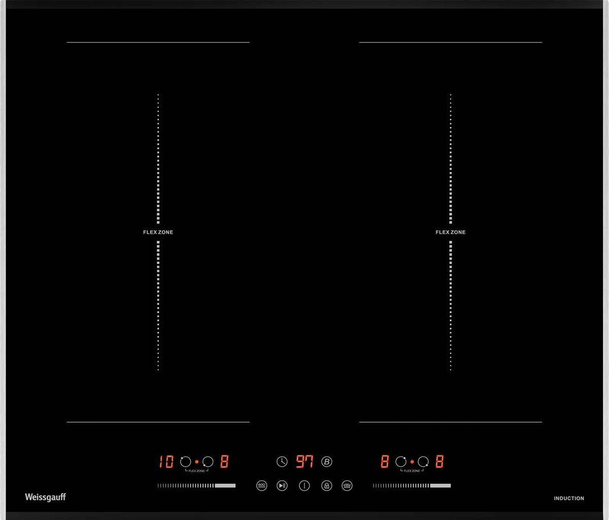 Индукционная варочная панель WEISSGAUFF HI 642 Bfzg 4 конфорки, черный
