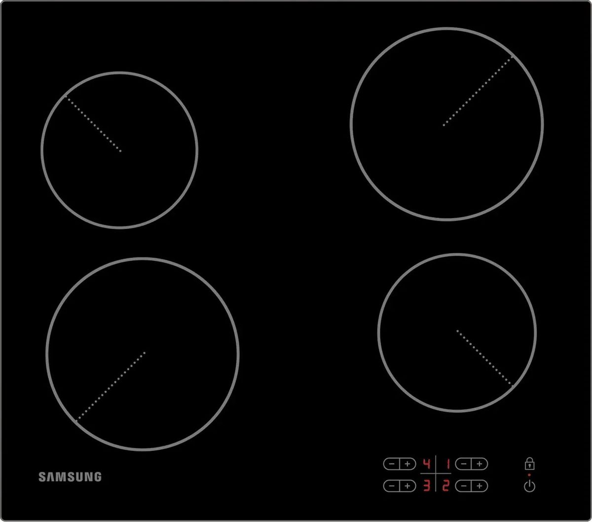 Электрическая варочная панель SAMSUNG NZ64T3506AK/WT, 4 конфорки, черный (NZ64T3506AK/WT)