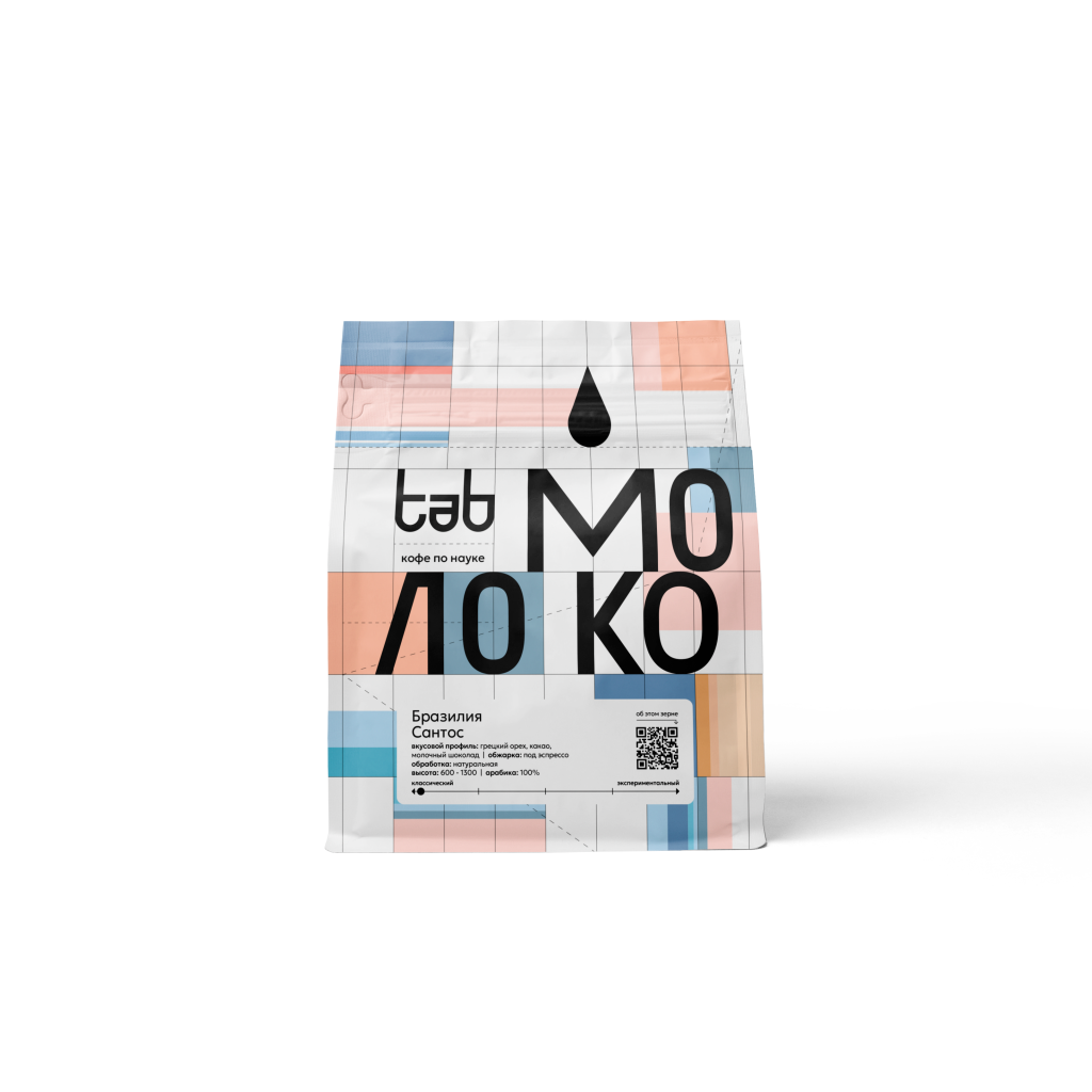 Кофе молотый (эспрессо) Tab Бразилия Сантос SS FC NY 2, 200 г