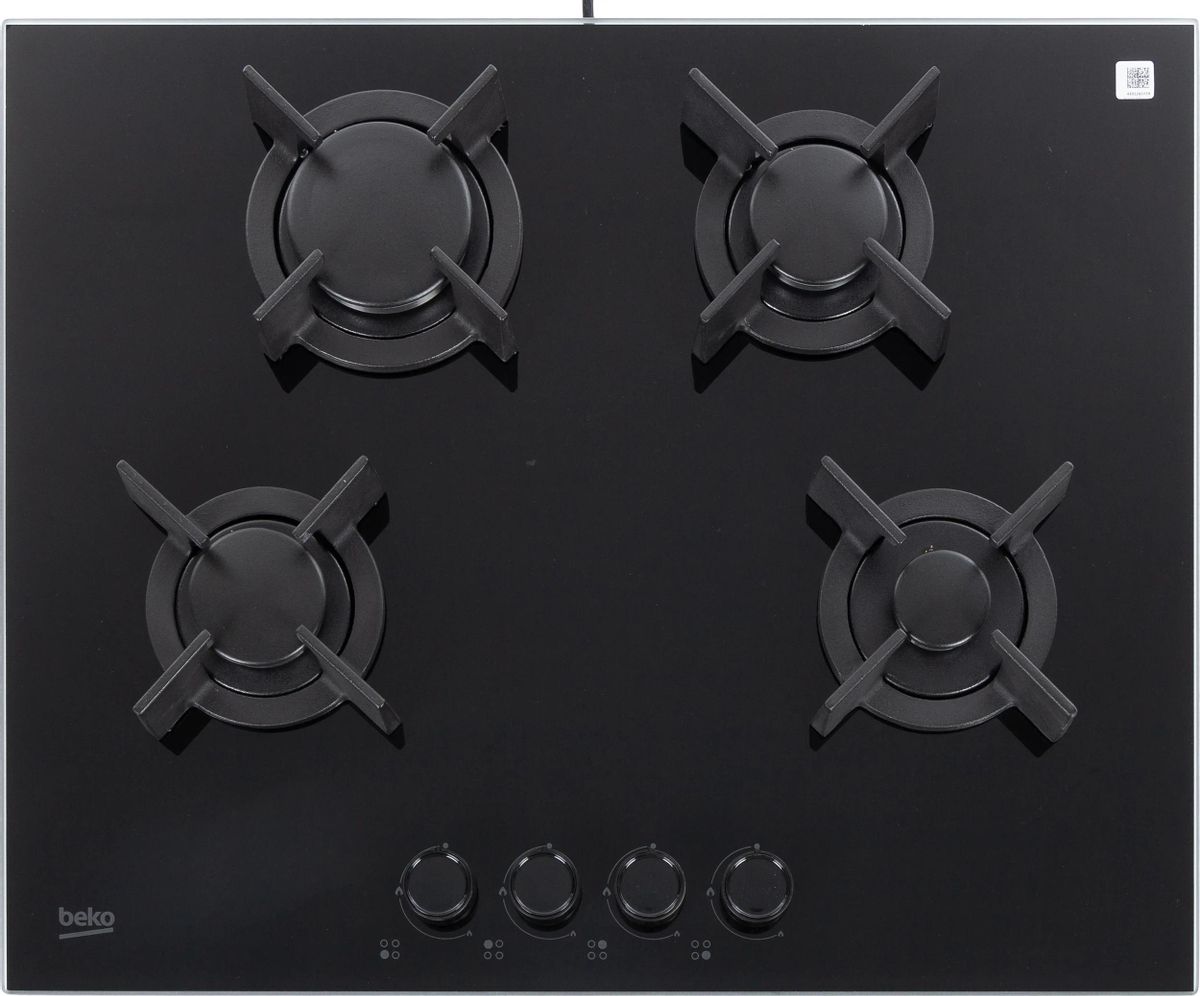Газовая варочная панель Beko HING642202SB 4 конфорки, черный