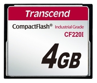 Карта памяти промышленная 4Gb CompactFlash Transcend TS4GCF220I 15200₽