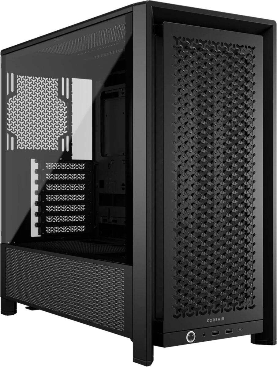 Корпус Corsair Frame 4000D, Midi-Tower, без БП, черный