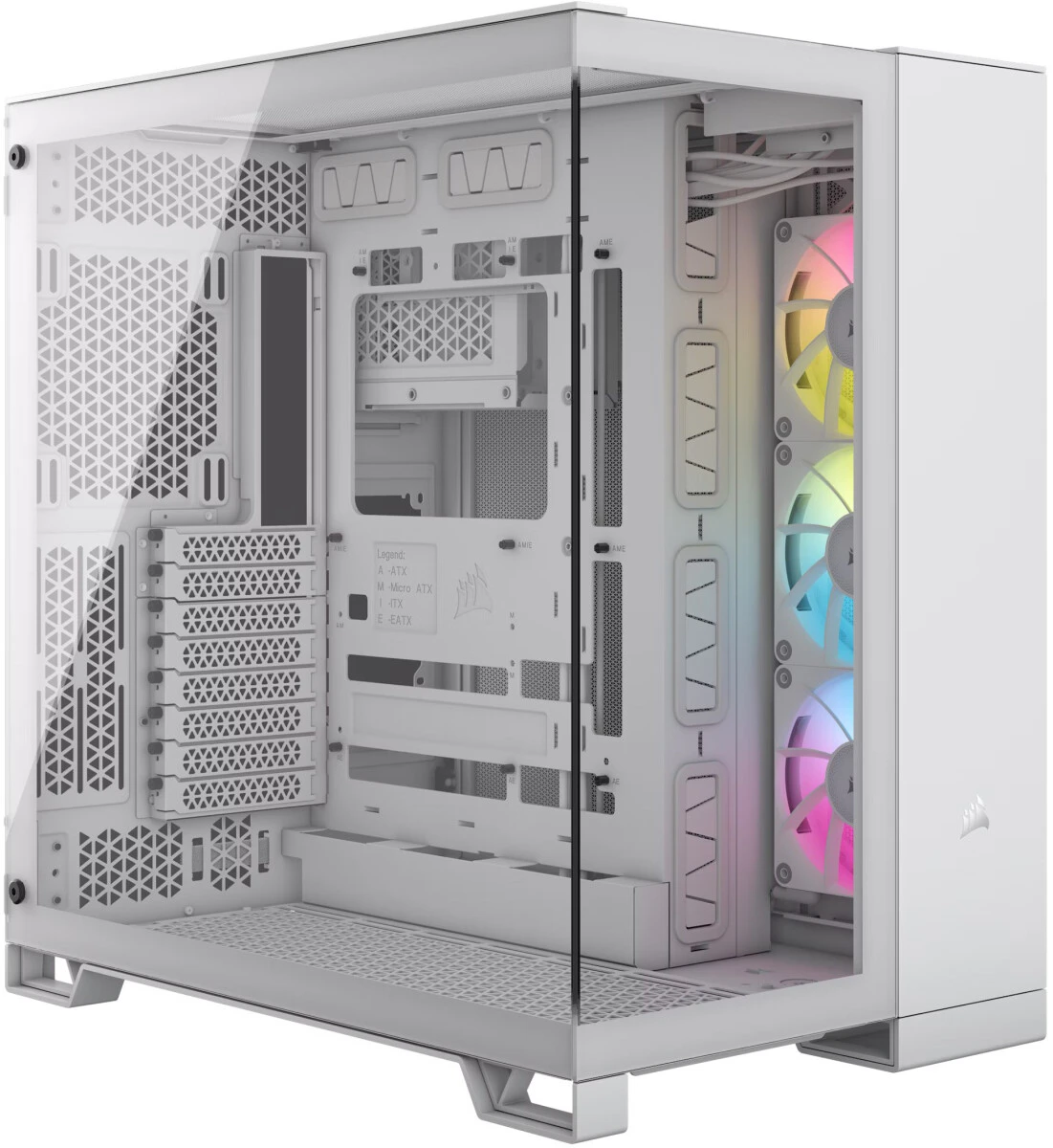 Корпус Corsair iCUE LINK 6500X RGB, Midi-Tower, без БП, белый