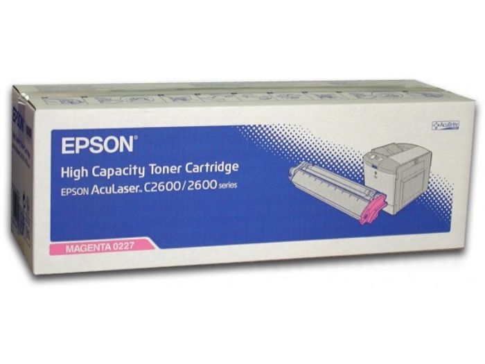 

Картридж лазерный Epson 0227/C13S050227, пурпурный, 1шт., 5000 страниц, оригинальный, для Epson AcuLaser 2600 / C2600, 0227
