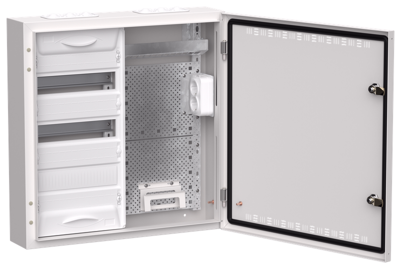 Корпус металлический 58.5 см x 14 см x 57 см, IP30, IEK ЩРН-36