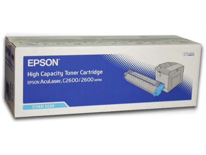 

Картридж лазерный Epson 0228/C13S050228, голубой, 1шт., 5000 страниц, оригинальный, для Epson AcuLaser 2600 / C2600, 0228