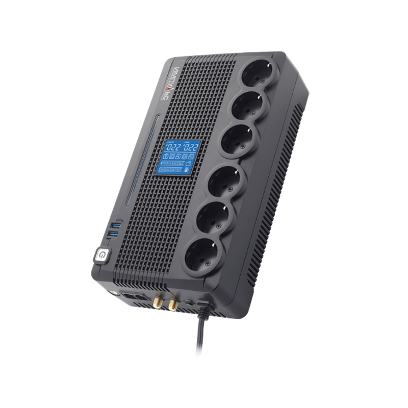 ИБП Импульс Пионер 800, 800 VA, 480 Вт, черный (PR65101)
