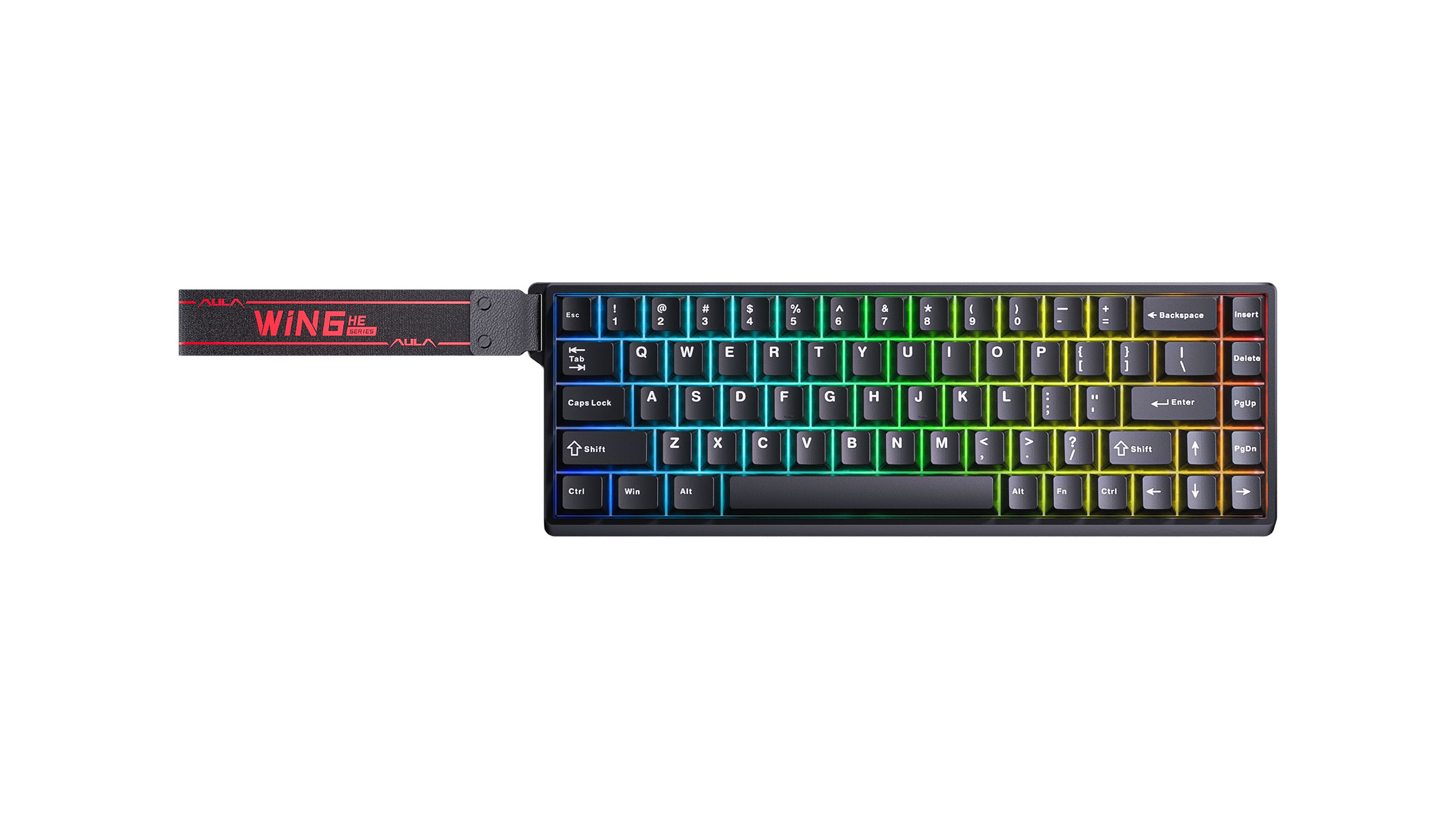 Клавиатура AULA WIN68HE PRO, USB, серый (WIN68HE PRO Light Gray-Dark Gray)