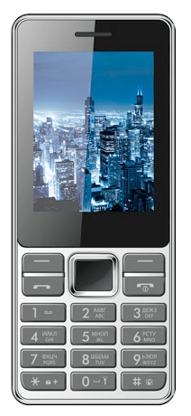 

Мобильный телефон VERTEX D514, 2.4" TN, 2-Sim, 2400 мА·ч, черный/серебристый, D514