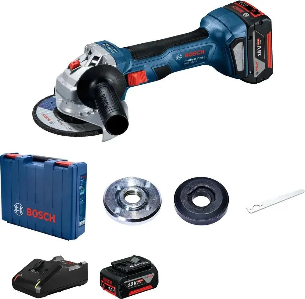 УШМ (болгарка) BOSCH GWS 180-LI, 12.5 см