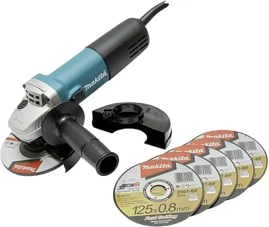 УШМ (болгарка) Makita 9558HNRX1, 840 Вт, 12.5 см