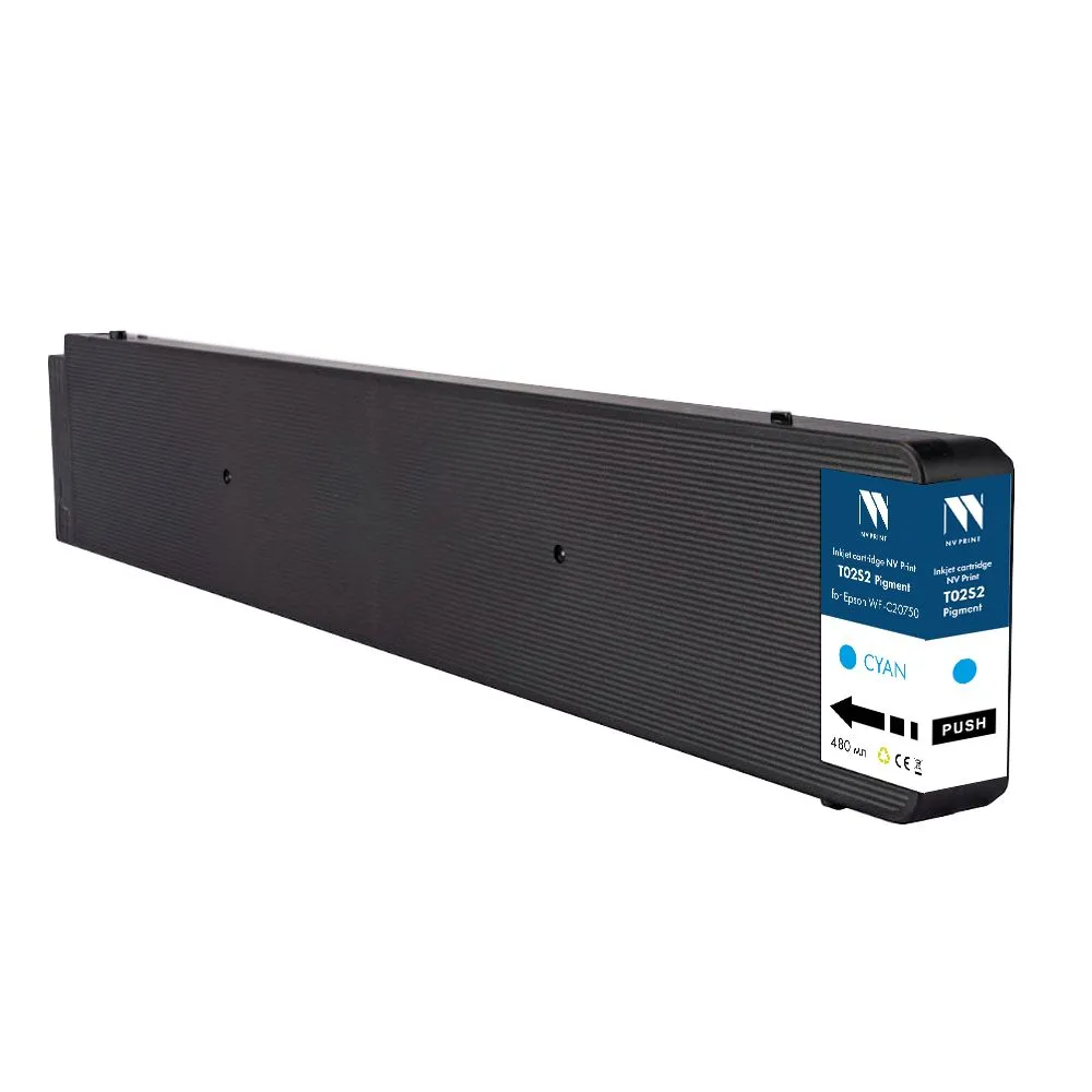 

Картридж струйный NV Print NV-C13T02S200 (T02S2/C13T02S200), голубой, совместимый, 50000 страниц, 480 мл, для Epson WorkForce Enterprise WF-C20750/WF-C20750D4TW