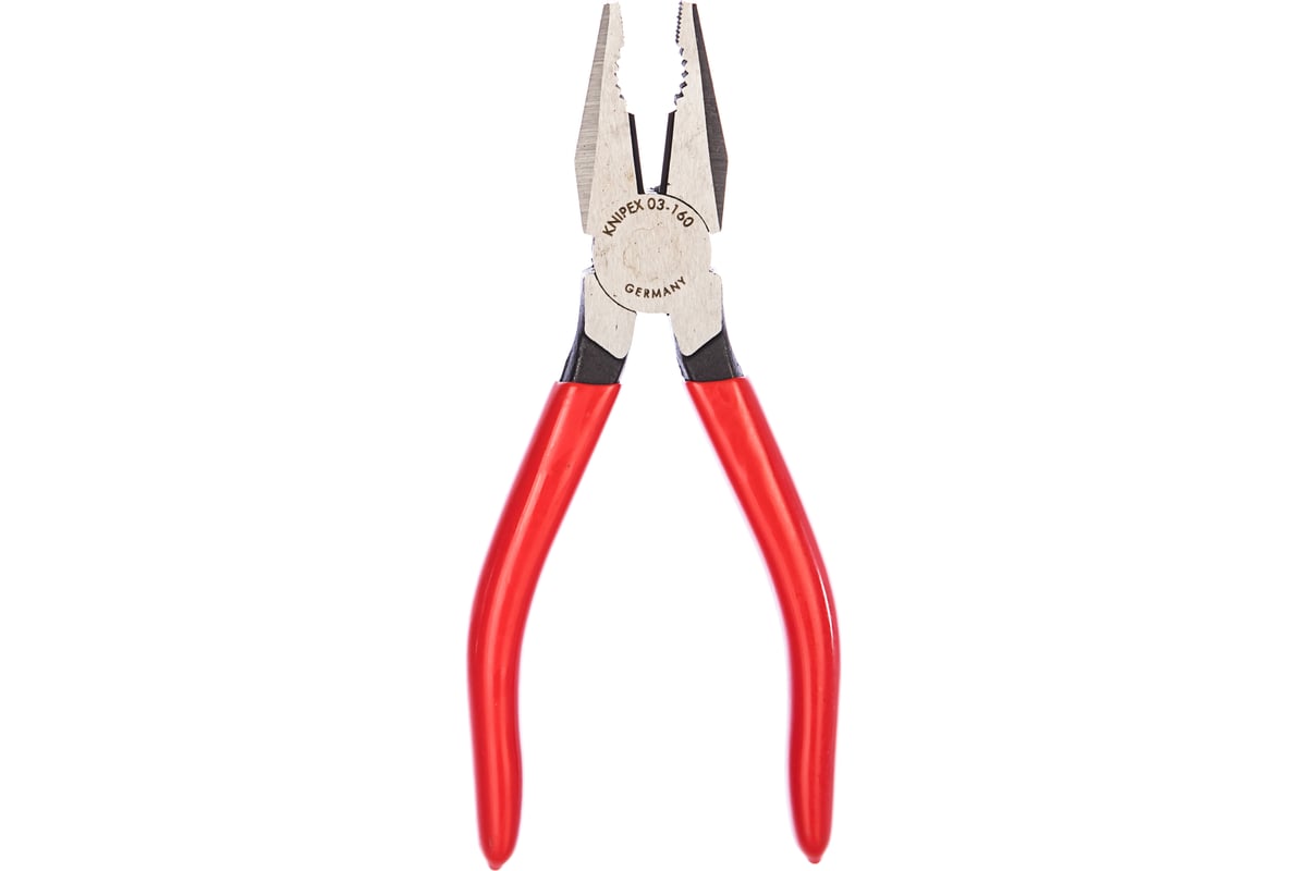 Плоскогубцы 160 мм, инструментальная сталь, KNIPEX