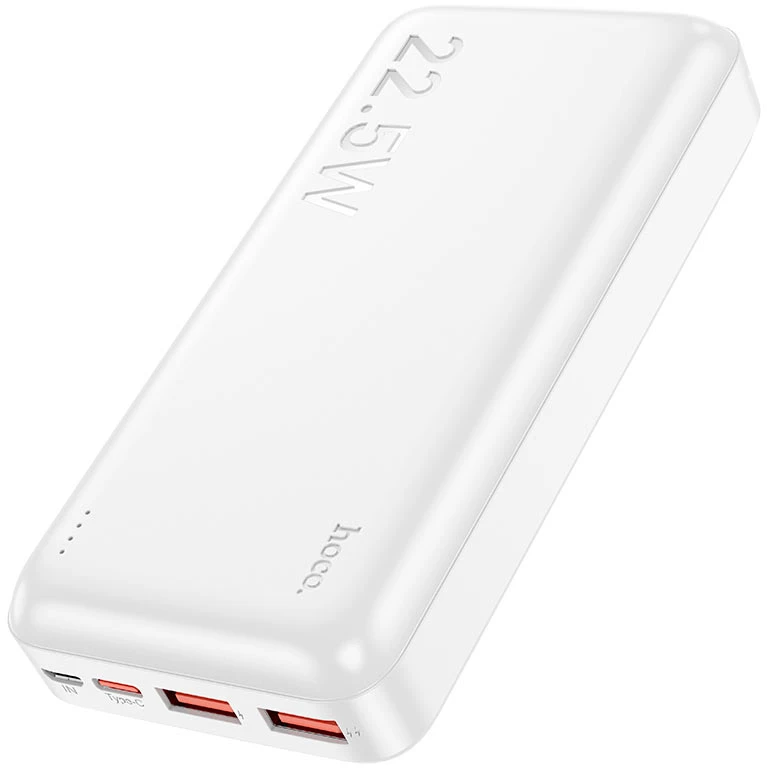 Портативный аккумулятор (Powerbank) Hoco J101A, 20000 мА·ч, белый