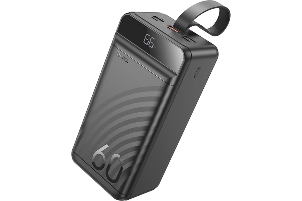 Портативный аккумулятор (Powerbank) Hoco J123C, 60000 мА·ч, черный
