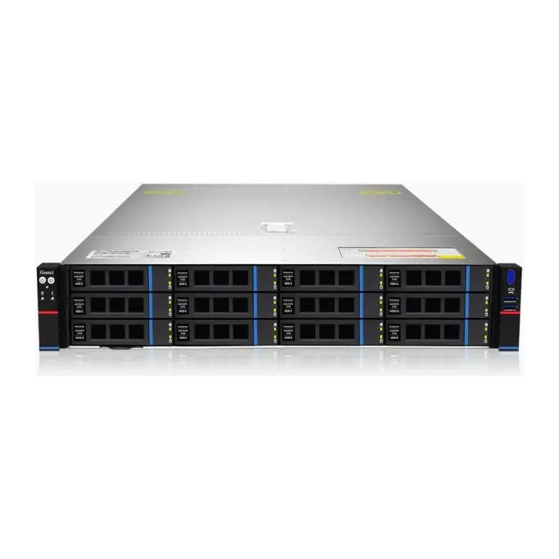 Серверная платформа GOOXI SR201-D12R-NV-G2, 2xSocket SP5, 24xDDR5, 12x2.5/3.5 HDD HS, Redundant 2x1300 Вт 2U (0.96.002.1009)