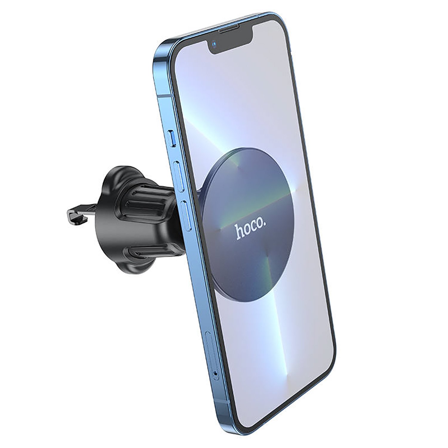 Держатель автомобильный Hoco SafeMag H12 Fine, магнитный для смартфонов, зажим