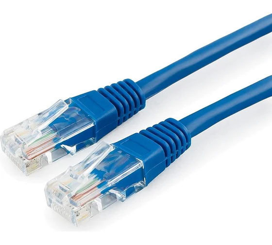 Патч-корд Filum UTP, кат.5e, 5 м, RJ45-RJ45, синий (FL-U5-5M-BL)