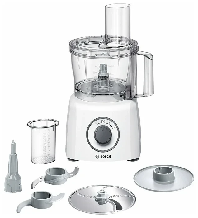 Комбайн Bosch MultiTalent 3 MCM3100W, 800 Вт, белый/серый
