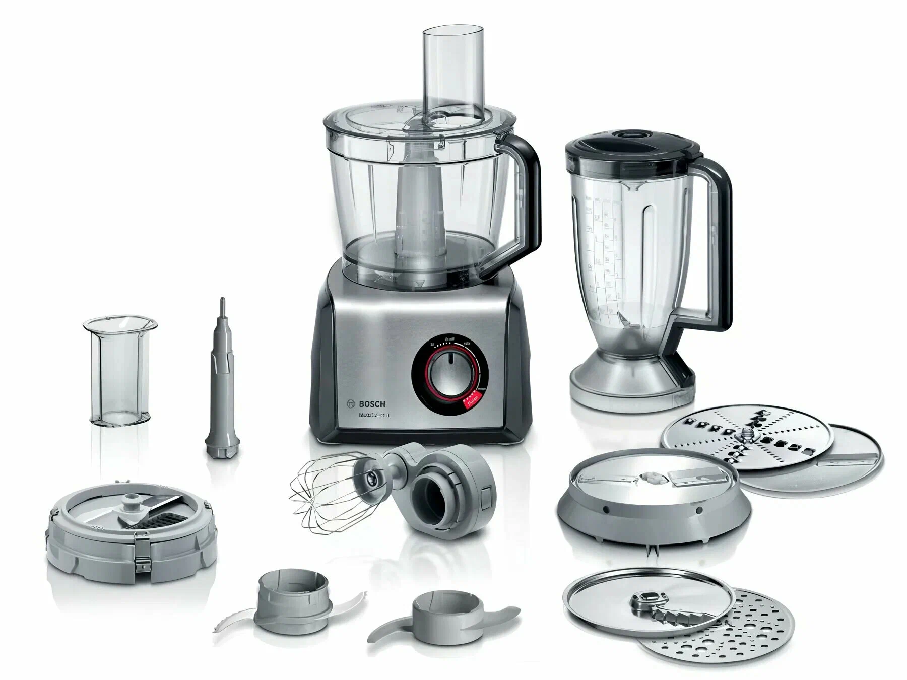Комбайн Bosch MultiTalent 8 MC812M865, 1.25 кВт, серебристый