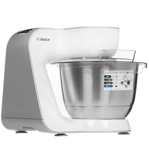 Комбайн Bosch MUM54251, 900 Вт, белый/серебристый