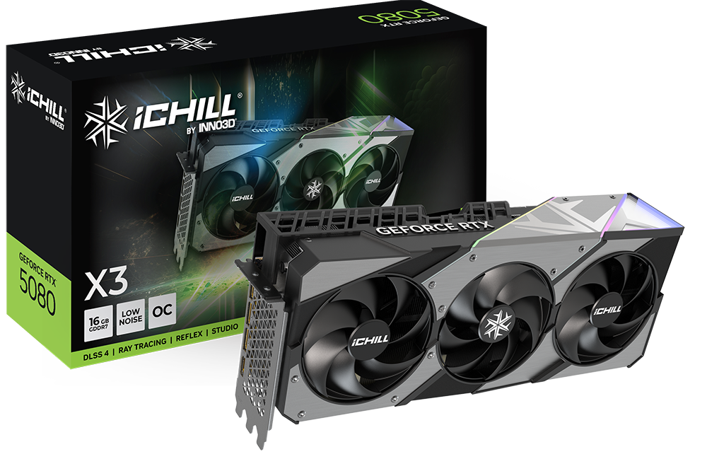 Видеокарта Inno3D NVIDIA GeForce RTX 5080 iChill Х3, 16Gb GDDR7