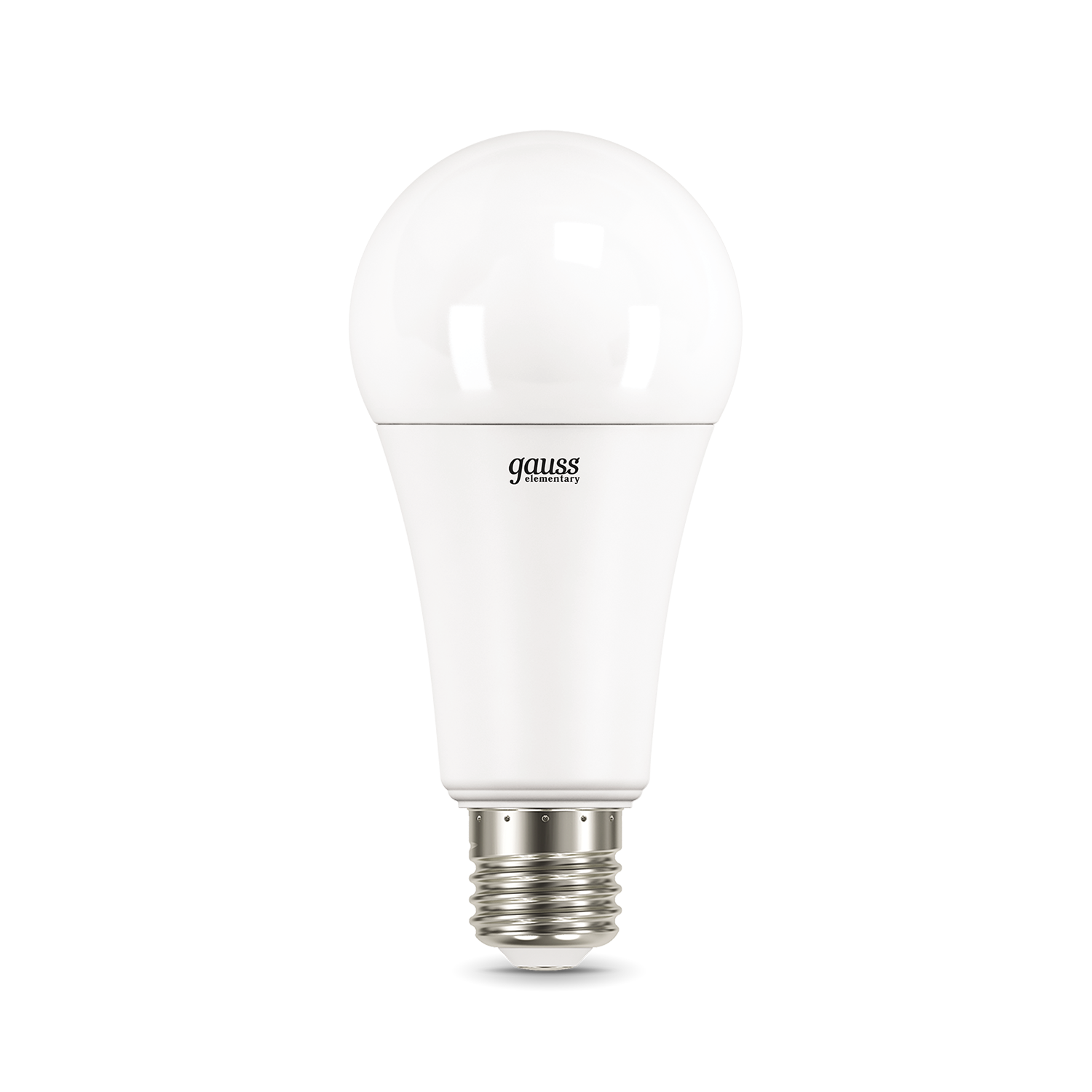 

Лампа светодиодная E27 груша/A67, 30 Вт, 3000 K/теплый свет, 2320лм, 220 В, Gauss Elementary (73219)