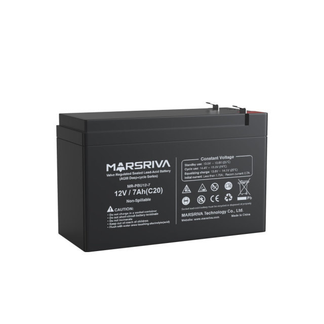 Аккумуляторная батарея для ИБП MARSRIVA MR-PBU12-7, 12V, 7Ah