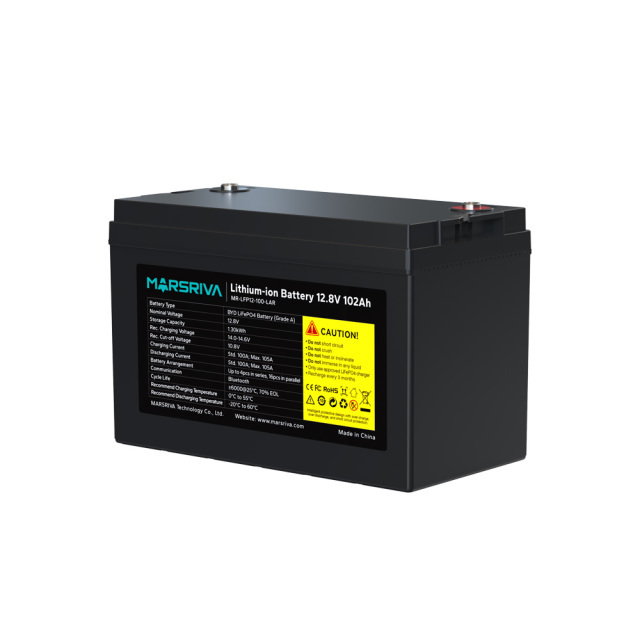 Аккумуляторная батарея для ИБП MARSRIVA MR-LFP12-100-LAR, 12.8V, 102Ah