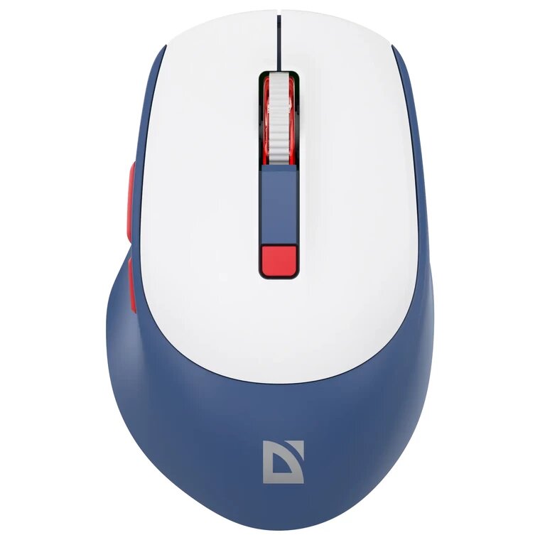 Мышь Defender Belsa MB-249, Bluetooth/USB, белый/синий (52249)