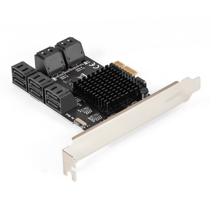 Контроллер SATA ExeGate EXE-510v2, 10xSATA 3.0, PCI-Ex1