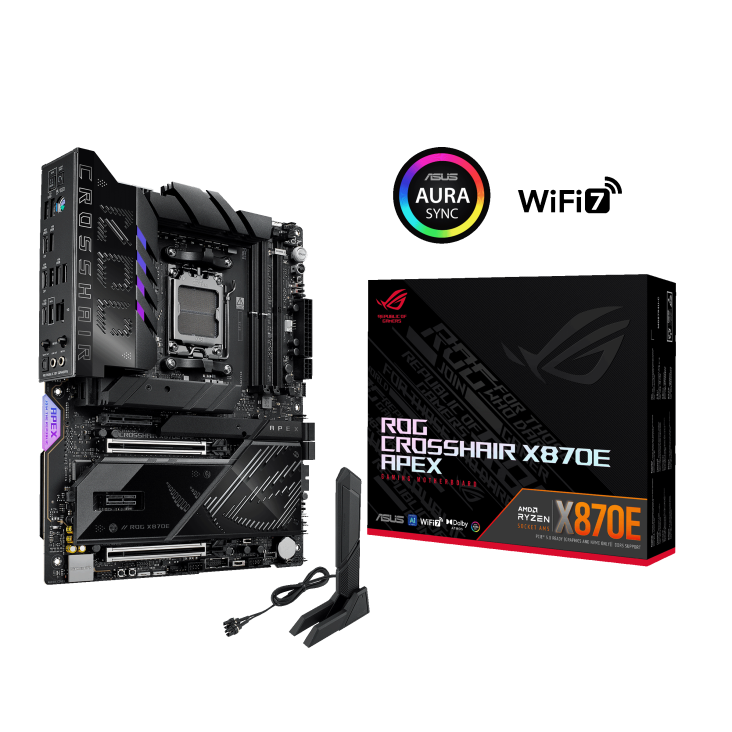 Материнская плата ASUS ROG CROSSHAIR X870E APEX, AM5, AMD X870E, ATX