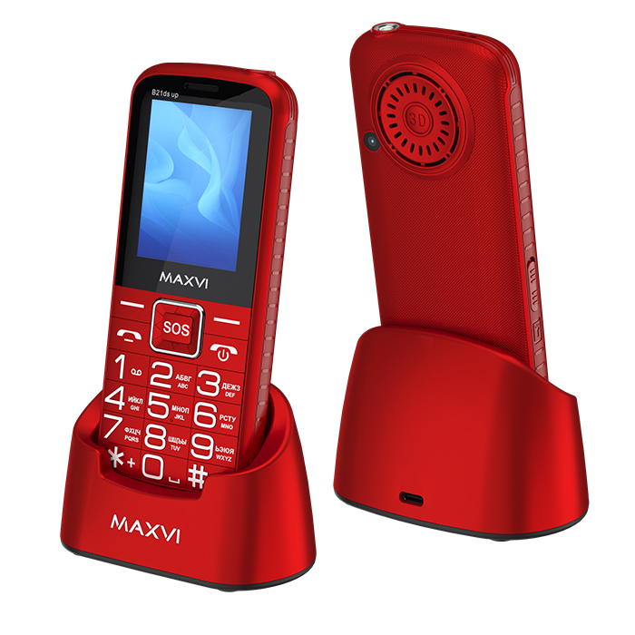 Мобильный телефон MAXVI B21ds up красный
