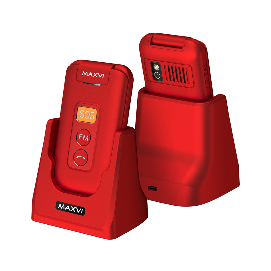 Мобильный телефон MAXVI E5 up красный
