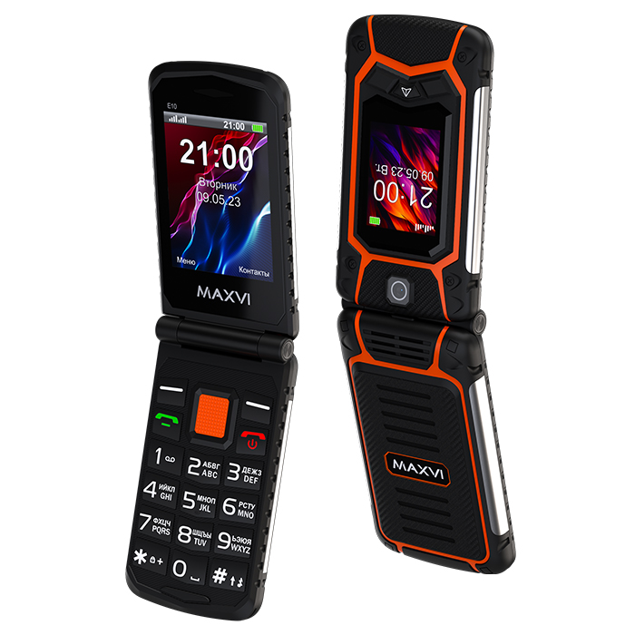 Мобильный телефон MAXVI E10 оранжевый