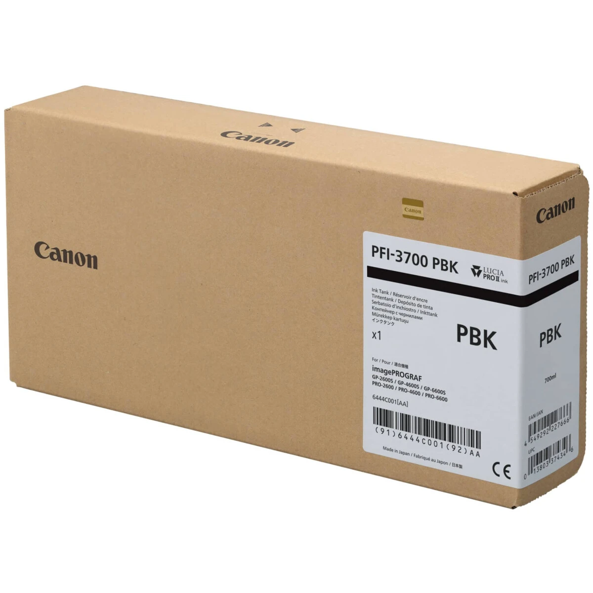 Картридж Canon PFI-3700PBK (6444C001), фото черный, 700 мл
