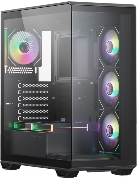 Корпус XASTRA Q600 6ARGB-C10, Midi-Tower, без БП, черный
