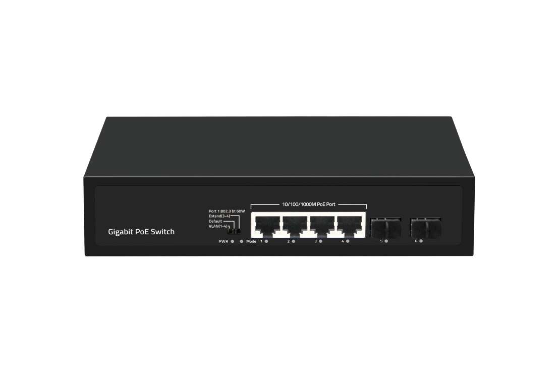 

Коммутатор Nikomax (Gigalink) GL-SW-G005-04P(BT), кол-во портов: 4x1 Гбит/с, кол-во SFP/uplink: SFP 2x1 Гбит/с, PoE: 4x60 Вт (макс. 120 Вт) (GL-SW-G005-04P(BT)), GL-SW-G005-04P(BT)