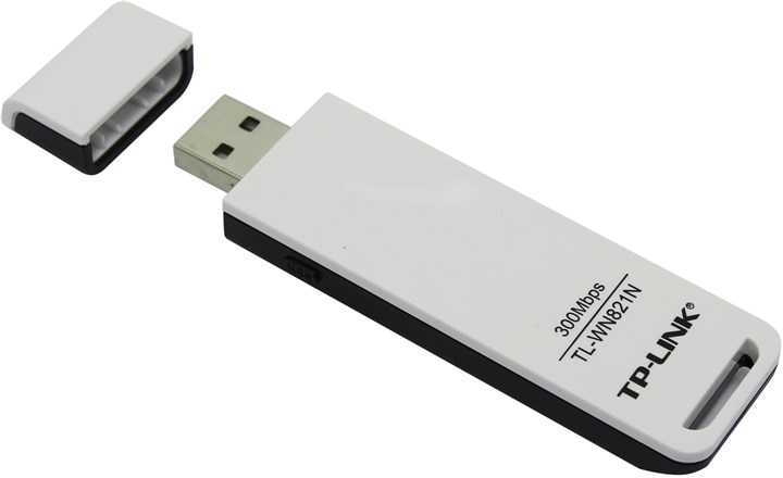 Адаптер Wi-Fi TP-LINK TL-WN821N, 802.11n, 2.4 ГГц, до 300 Мбит/с, 20 дБм, USB (TL-WN821N) б/у, незначительные следы эксплуатации/установки, полный комплект