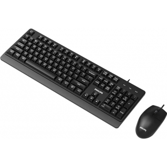 Клавиатура + мышь Philips SPT6247, USB, черный (SPT6247B/60)