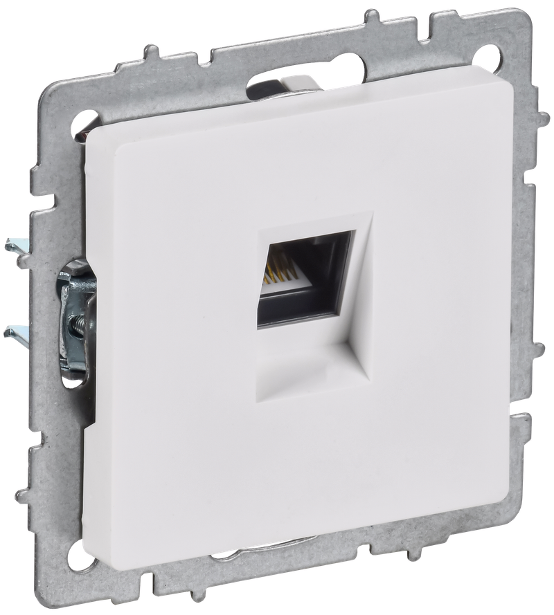 Розетка РК11-БрАБ RJ-45 скрытый монтаж, IEK (BR-K10-2-K91)