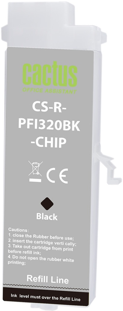 Перезаправляемый картридж Cactus (CS-R-PFI320BK-CHIP)