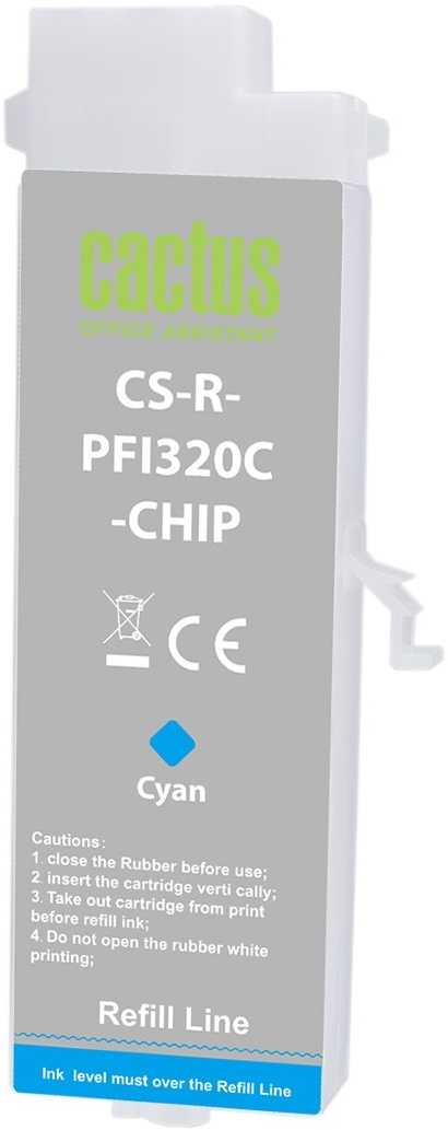 Перезаправляемый картридж Cactus (CS-R-PFI320C-CHIP)