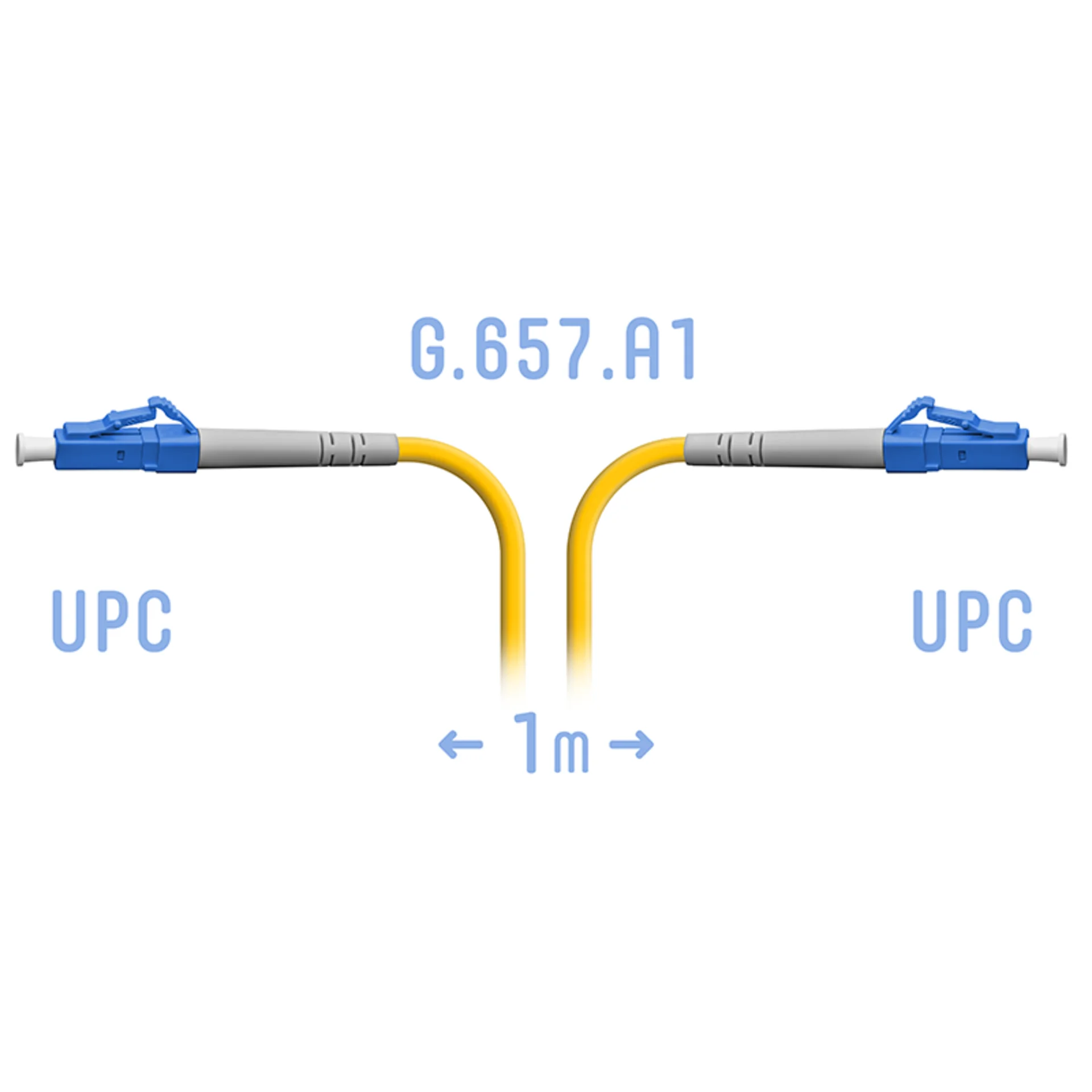 Патч-корд оптический SNR одномодовый, одинарный, 1 м (BO-PC-LC/UPC-A-1m)