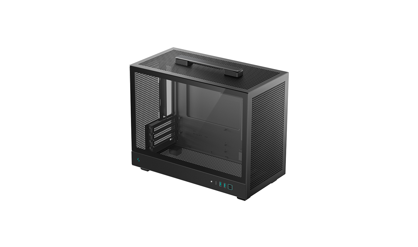 Корпус Deepcool CH160 PLUS, Mini-Tower, без БП, черный