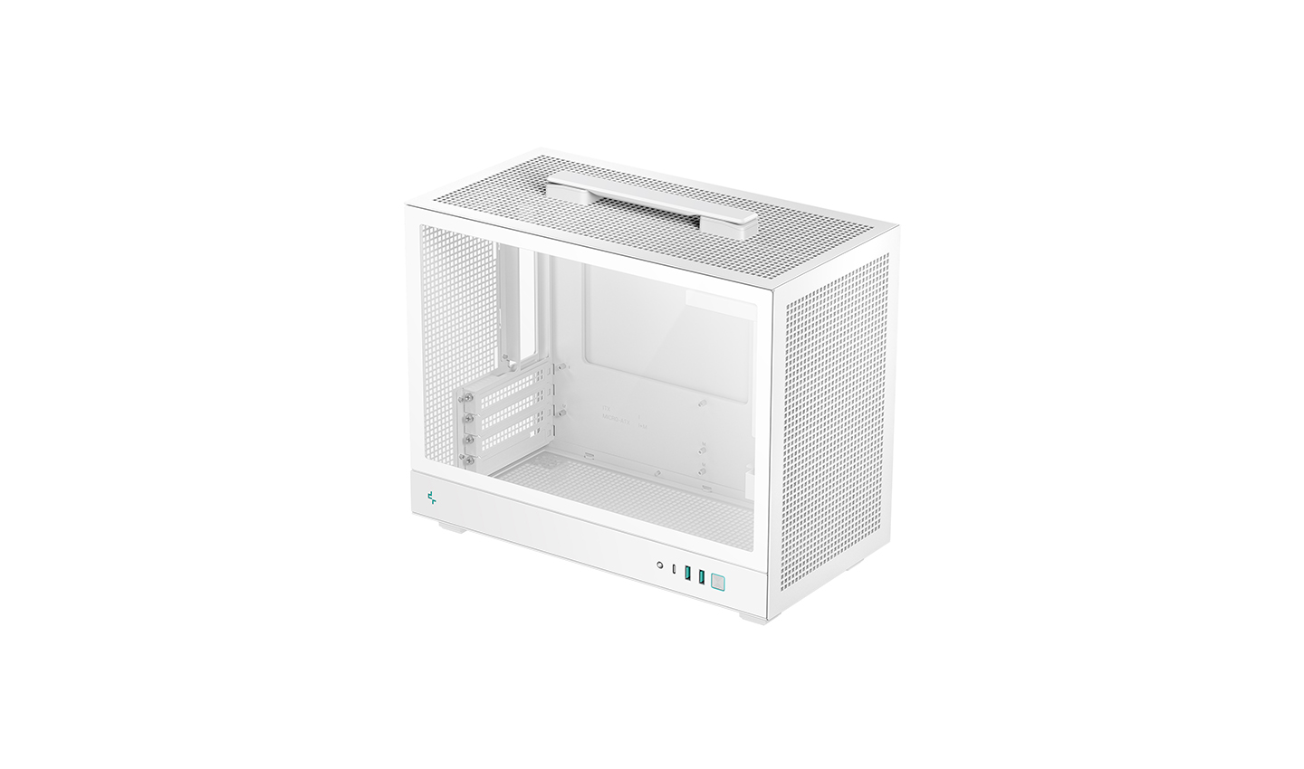 Корпус Deepcool CH160 PLUS WH, Mini-Tower, без БП, белый