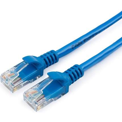 Патч-корд Lanmaster UTP, кат.5e, 4 м, RJ45-RJ45, синий