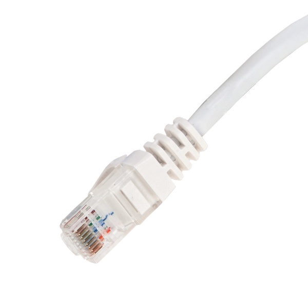 Патч-корд Maxicord UTP, кат.5e, 0.3 м, RJ45-RJ45, белый (MC-PC-U5-R45-WT-0.3)