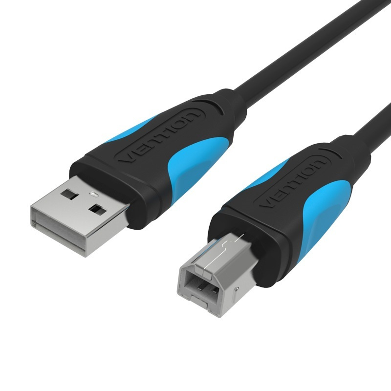 Кабель USB(Am)-USB(Bm), 10 м, черный, Vention