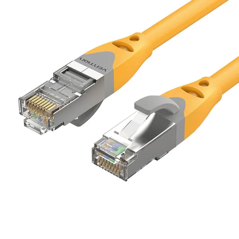 Патч-корд Vention SFTP, кат.6a, 0.3 м, RJ45-RJ45, желтый (IBHYAA)